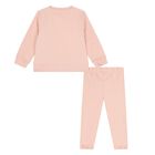 بدلة رياضية بشعار وردي للفتيات الصغيرات, 8, hi-res