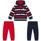 Younger Boys Red & Navy Tracksuit, 2, hi-res
