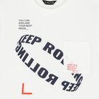 طقم شورت اولاد بالشعار  باللون الأبيض والأحمر , 4, hi-res