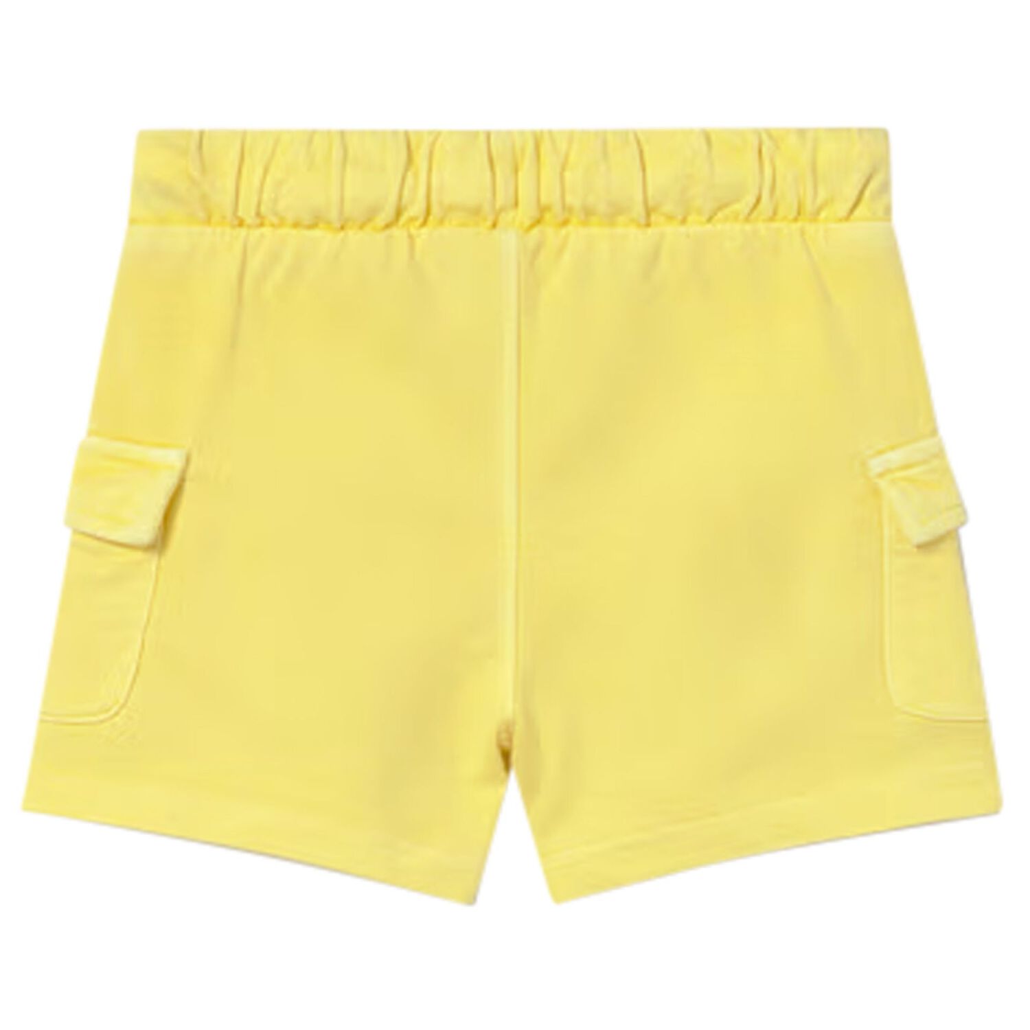 Younger Boys Yellow Logo Shorts, 1, hi-res