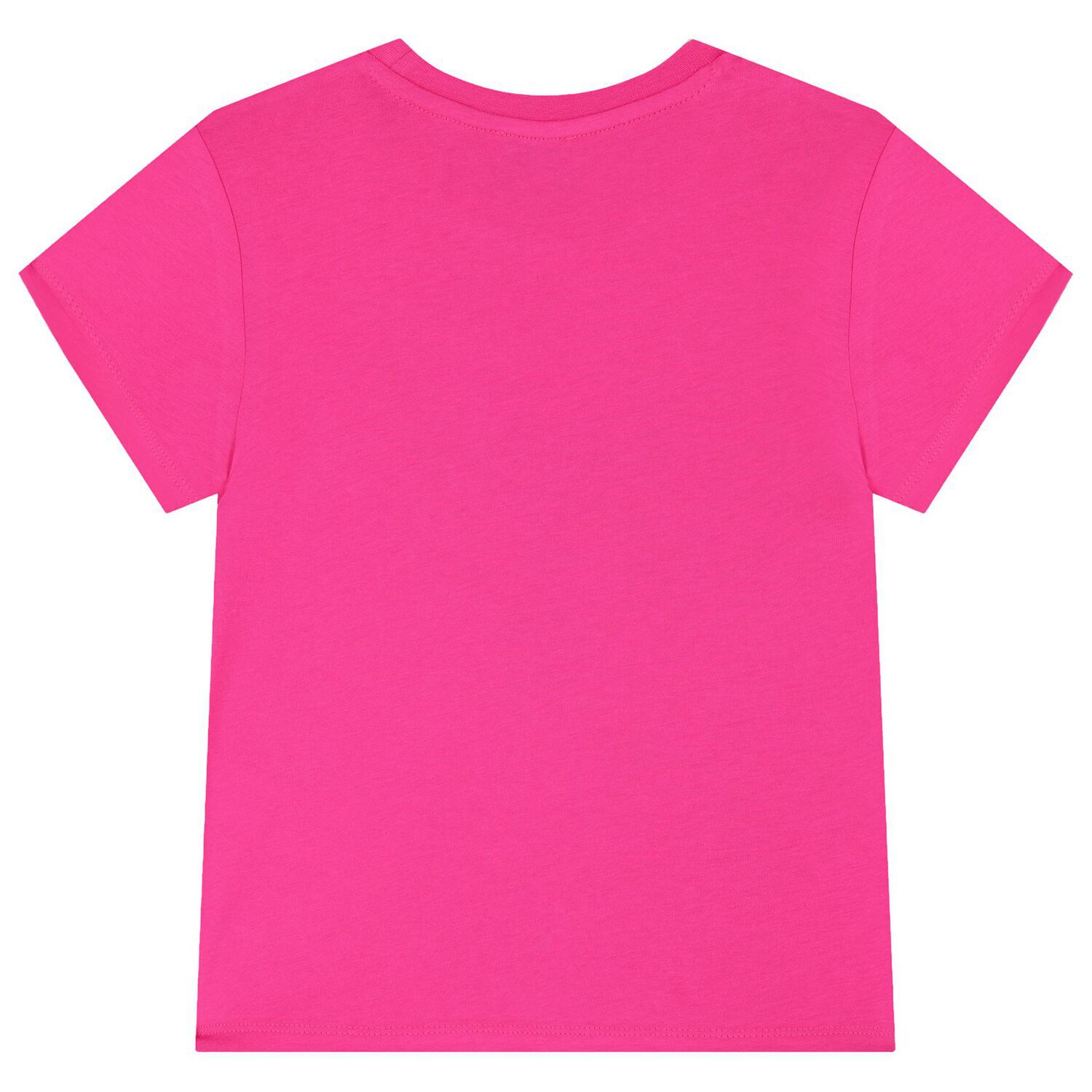 Girls Pink Tiger Logo T-Shirt, 2, hi-res