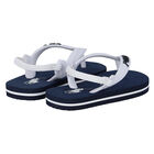 Baby Boys Navy Logo Flip Flops, 1, hi-res