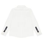 Boys White Teddy Bear Logo Shirt, 1, hi-res