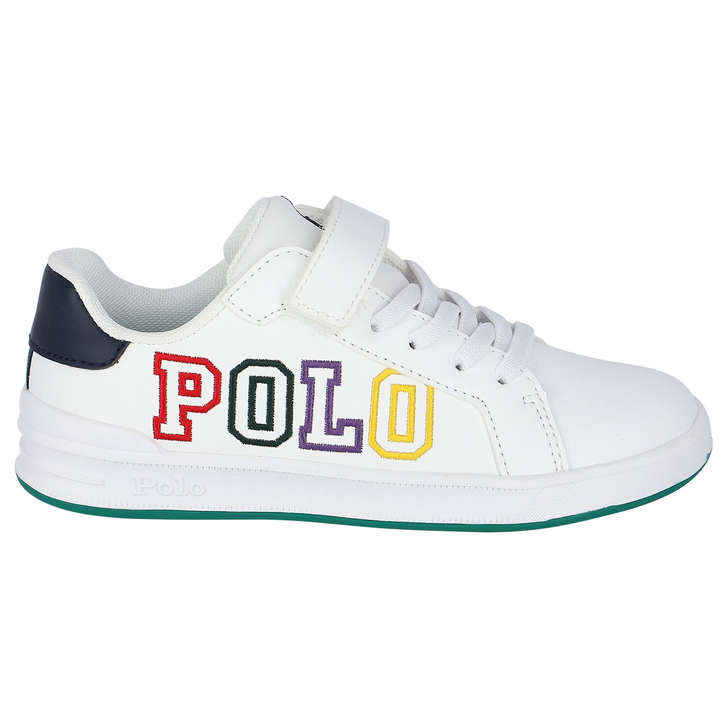 Boys White Logo Trainers, 1, hi-res image number null
