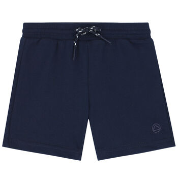 Younger Boys Navy Blue Jersey Shorts