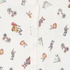 Baby Girls Ivory Teddy Bear Romper, 1, hi-res