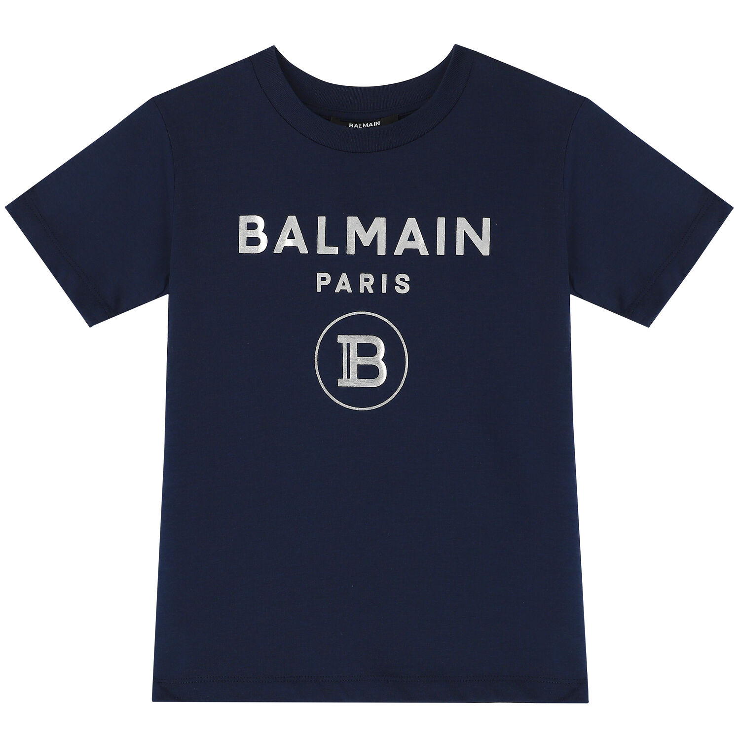 Navy & Silver Logo T-Shirt, 1, hi-res