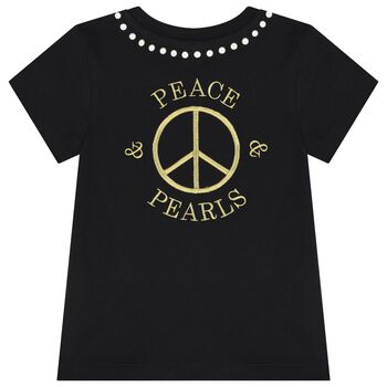 Girls Black Logo T-Shirt