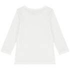 طقم ليجنز أبيض ووردي مزين بقلوب للفتيات الصغيرات, 1, hi-res