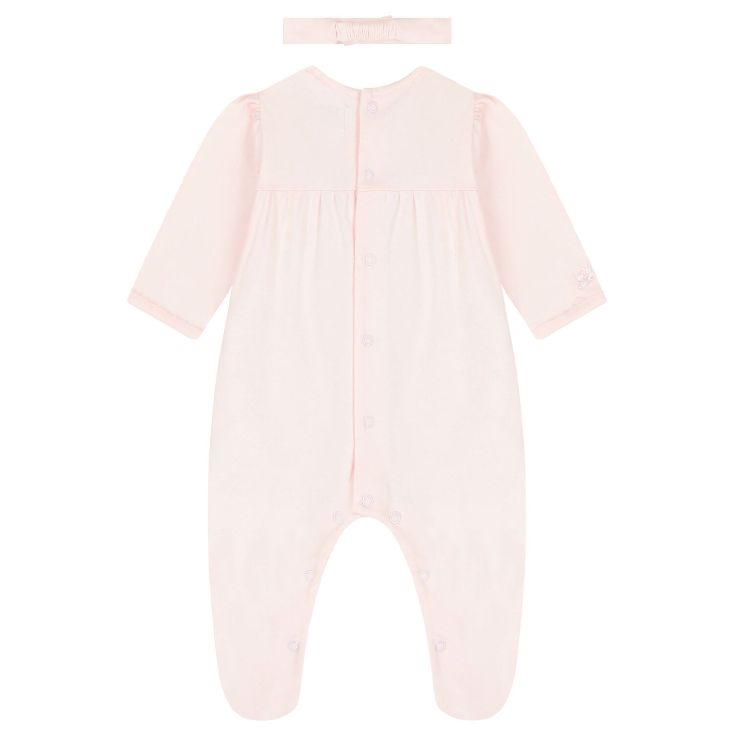 Baby Girls Pink Hearts Babygrow Set, 1, hi-res image number null