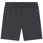 Boys Green & Grey Shorts Set, 2, hi-res