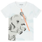 طقم شورت بالشعار باللون الأبيض والكحلي للأولاد, 1, hi-res