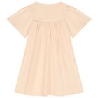 فستان بنات بالشعار باللون الوردي, 2, hi-res