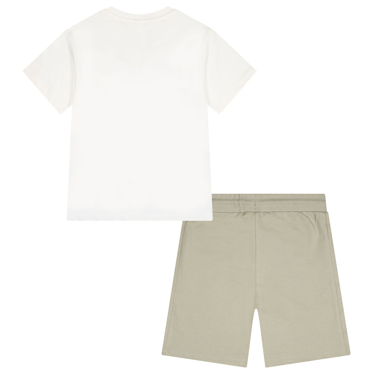 Boys White & Green Shark Shorts Set, 3, hi-res