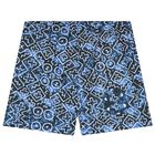 Boys Blue Logo Swim Shorts, 1, hi-res