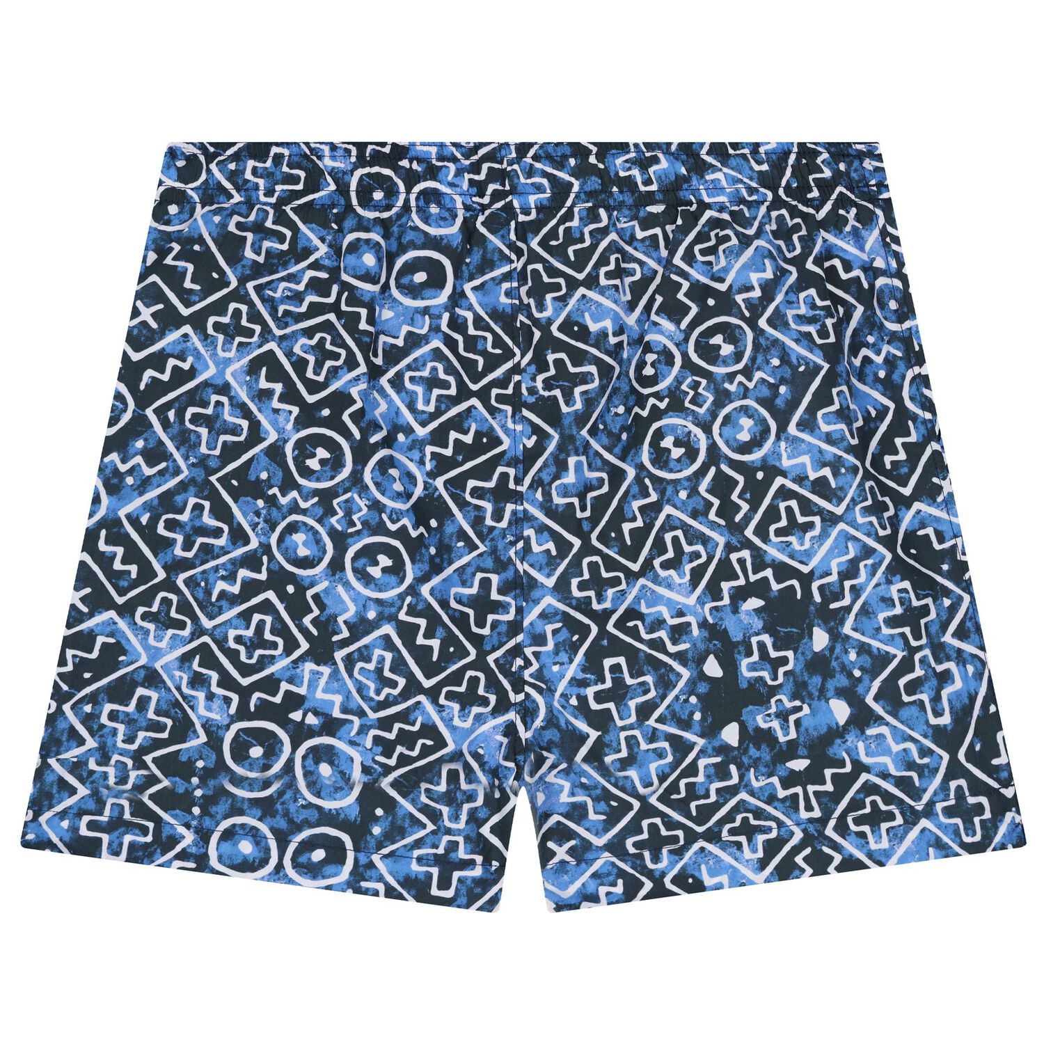 Boys Blue Logo Swim Shorts, 1, hi-res