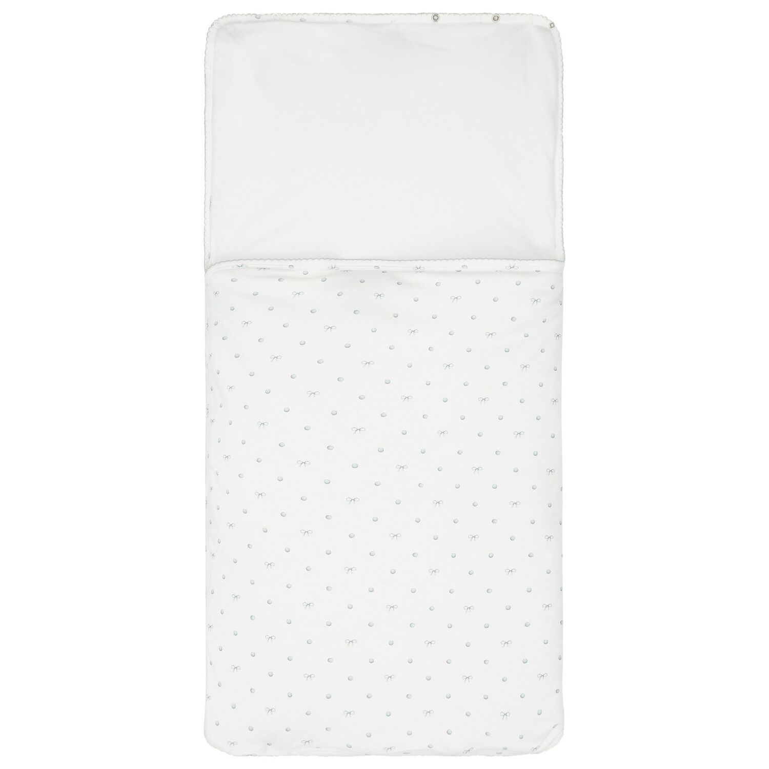 مدس بطبعه فيونكه  فضيه باللون الابيض , 1, hi-res