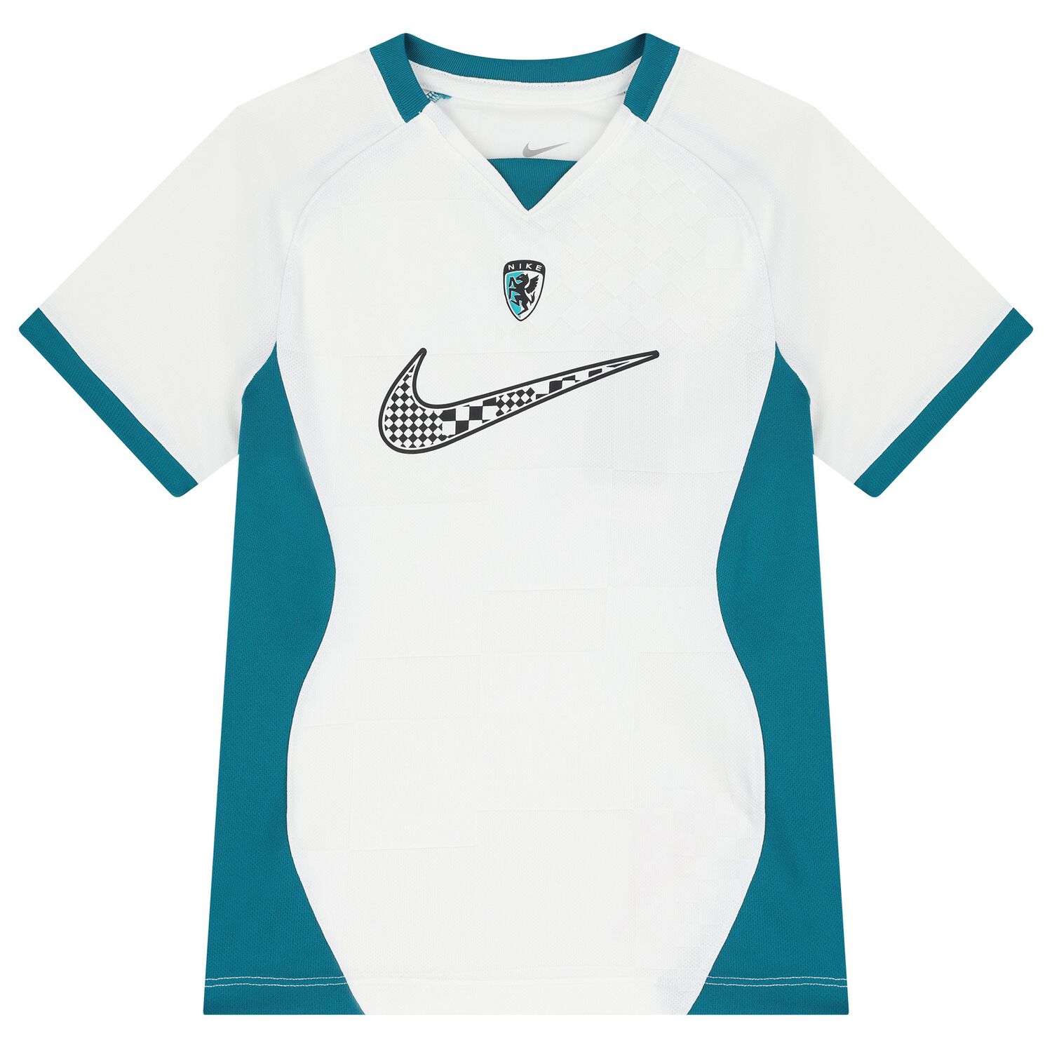 Boys White & Blue Logo T-Shirt, 2, hi-res