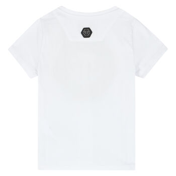 White & Black Logo T-shirt