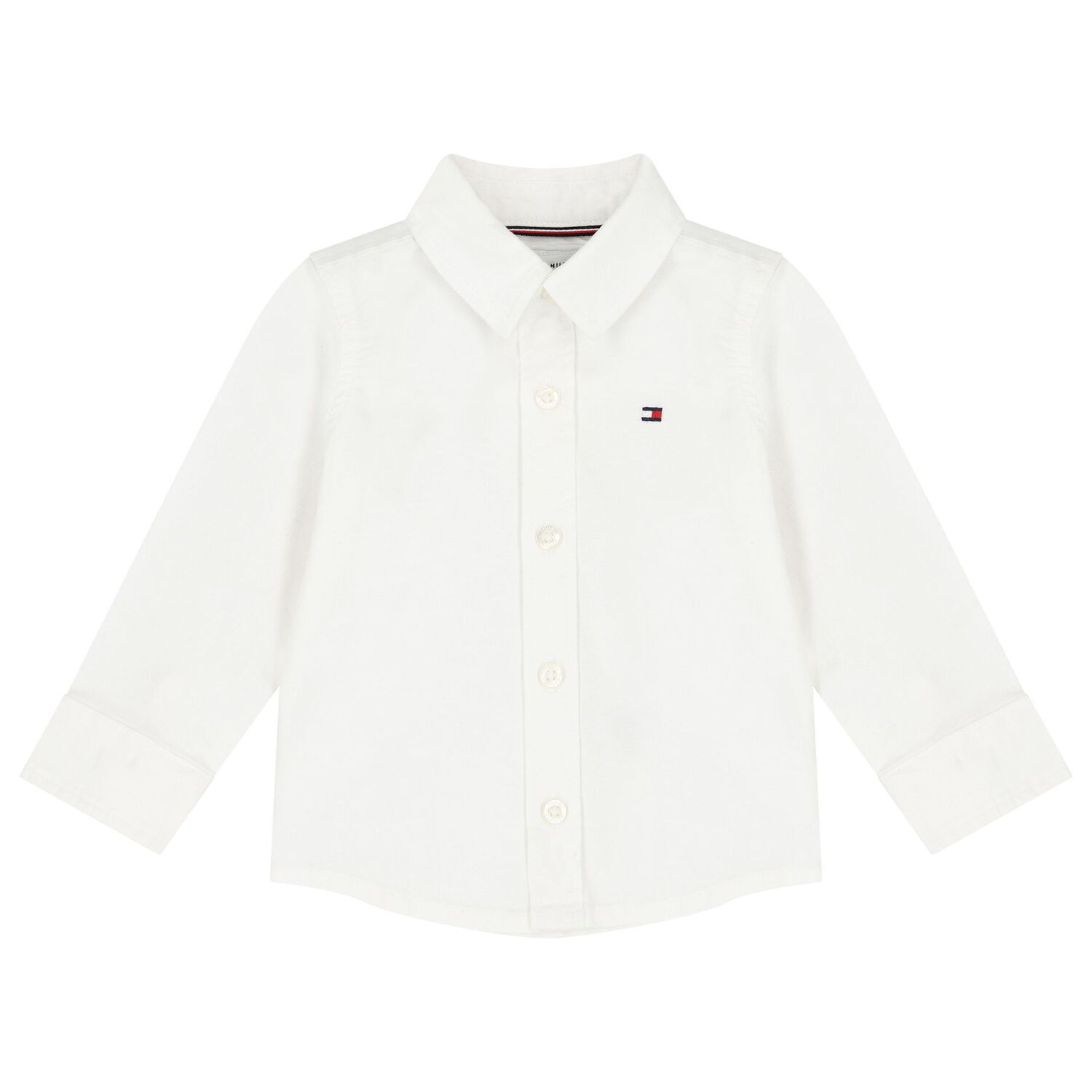 طقم أولاد بنطلون بالشعار باللون الأبيض والكحلي, 1, hi-res image number null