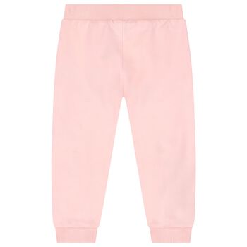 Younger Girls Pink Logo Joggers