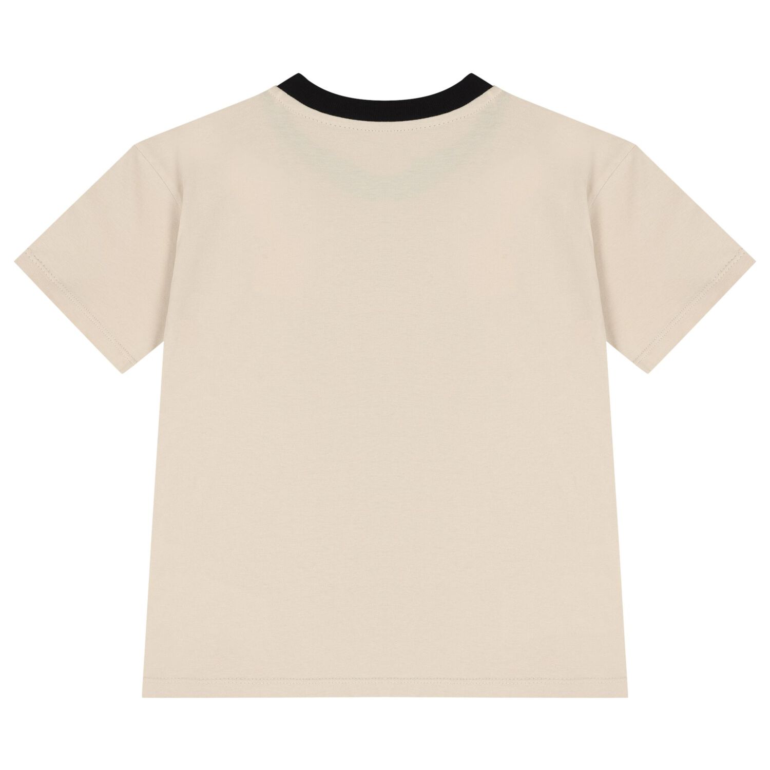Boys Beige & Black Tape Cotton Jersey T-Shirt, 2, hi-res image number null