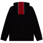 توب بسحاب بالشعار باللون الأبيض والأسود للأولاد, 1, hi-res