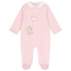 Baby Girls Pink Teddy Bear Babygrow, 2, hi-res