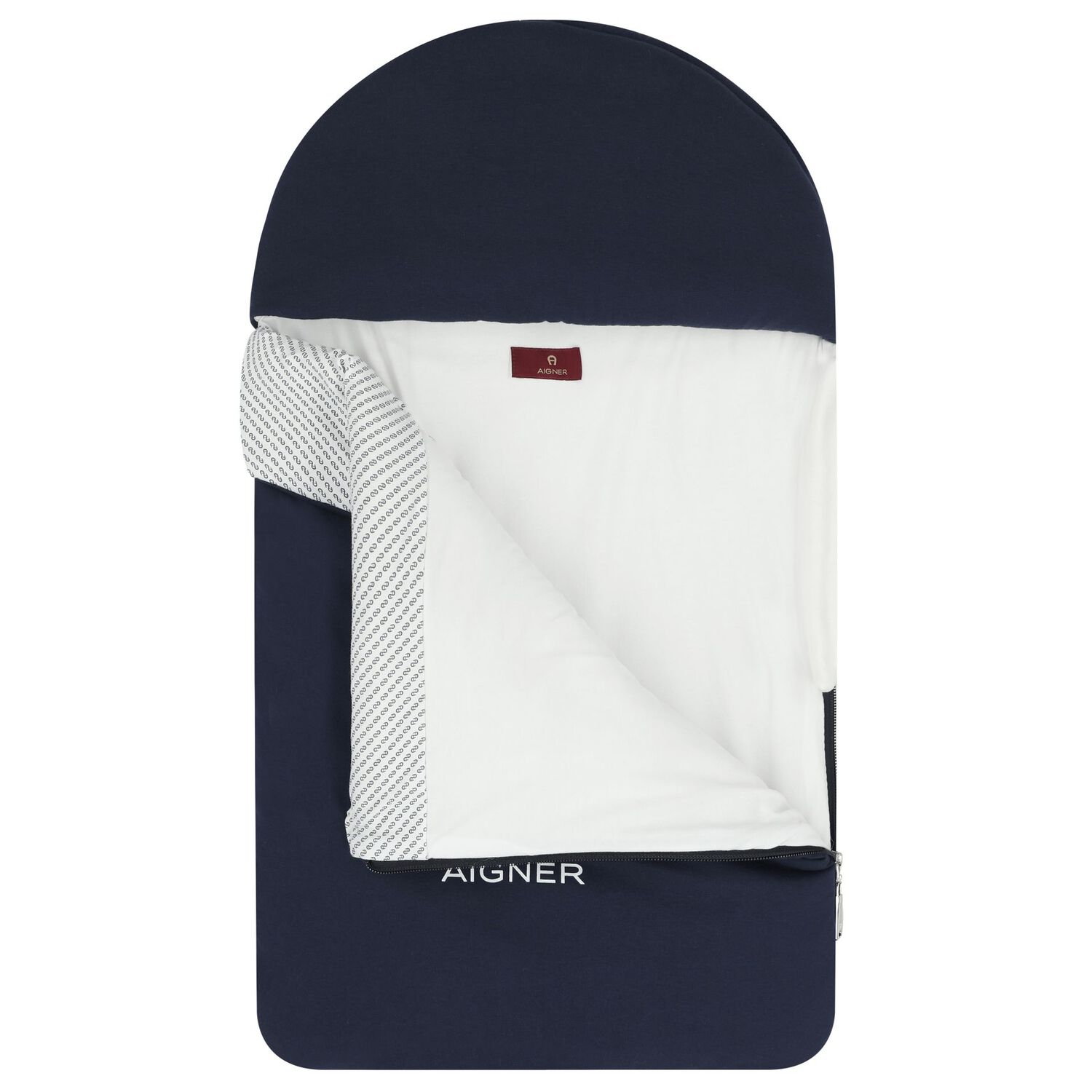 Baby Boys Navy Blue & White Logo Nest, 3, hi-res