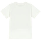 تيشيرت بطبعة الفهد باللون العاجى للبنات, 1, hi-res