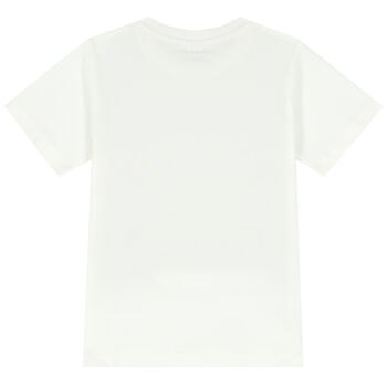 Girls White Leopard T-Shirt