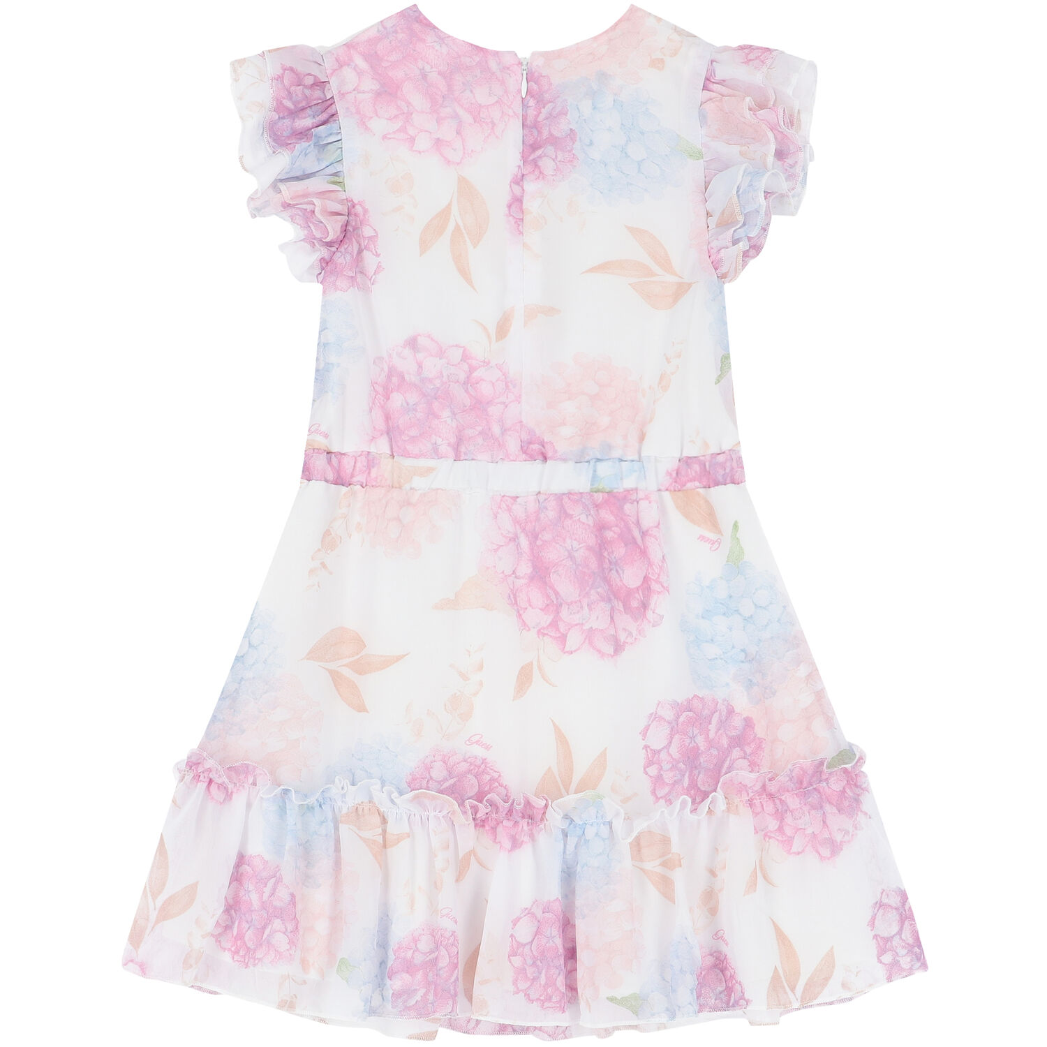 فستان بنات بالزهور باللون الابيض, 1, hi-res