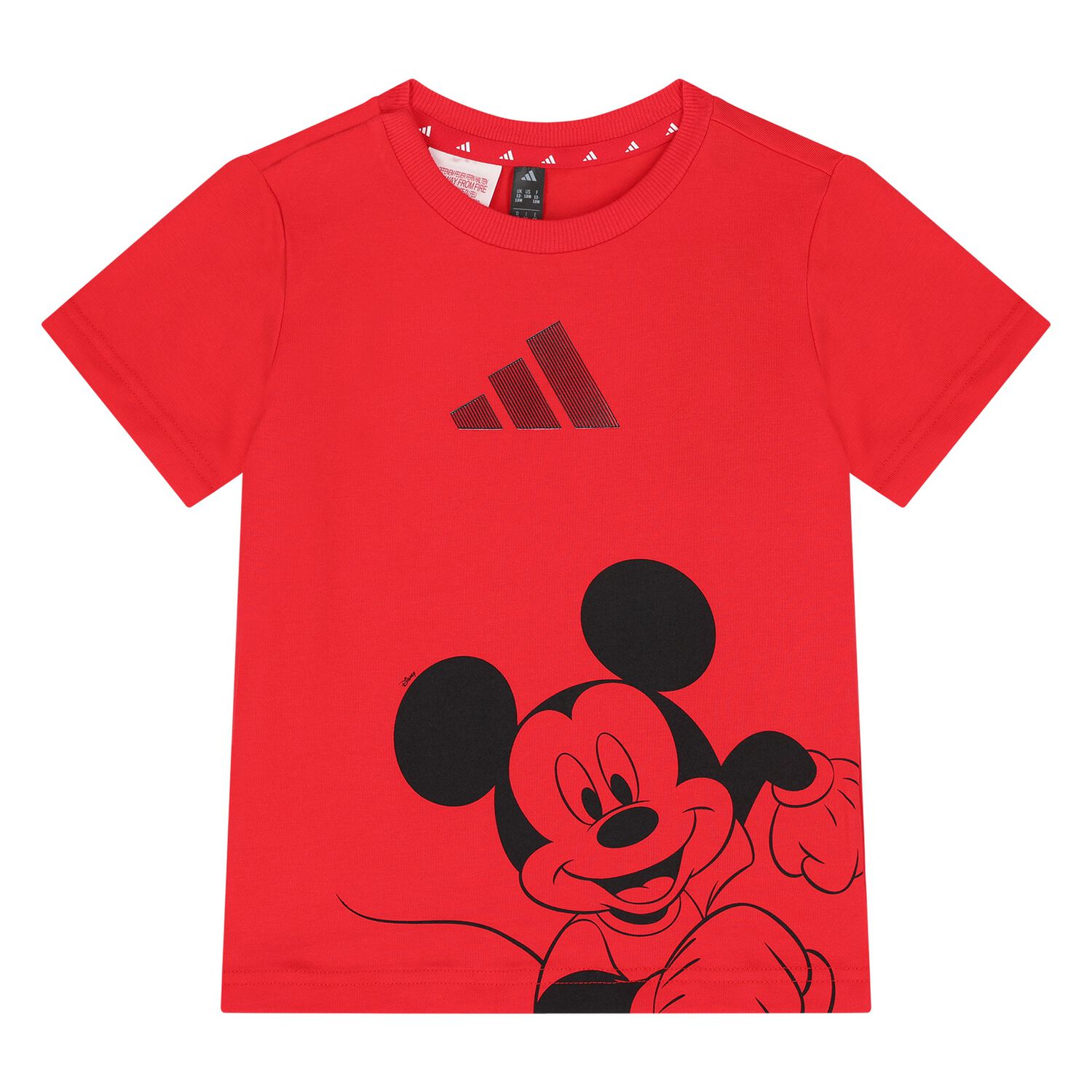 Younger Boys Red Disney Mickey Mouse T-Shirt, 1, hi-res
