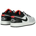White, Grey & Black Air Jordan 1 Low Trainers, 10, hi-res