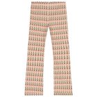 Girls Beige Flower Leggings Set, 1, hi-res