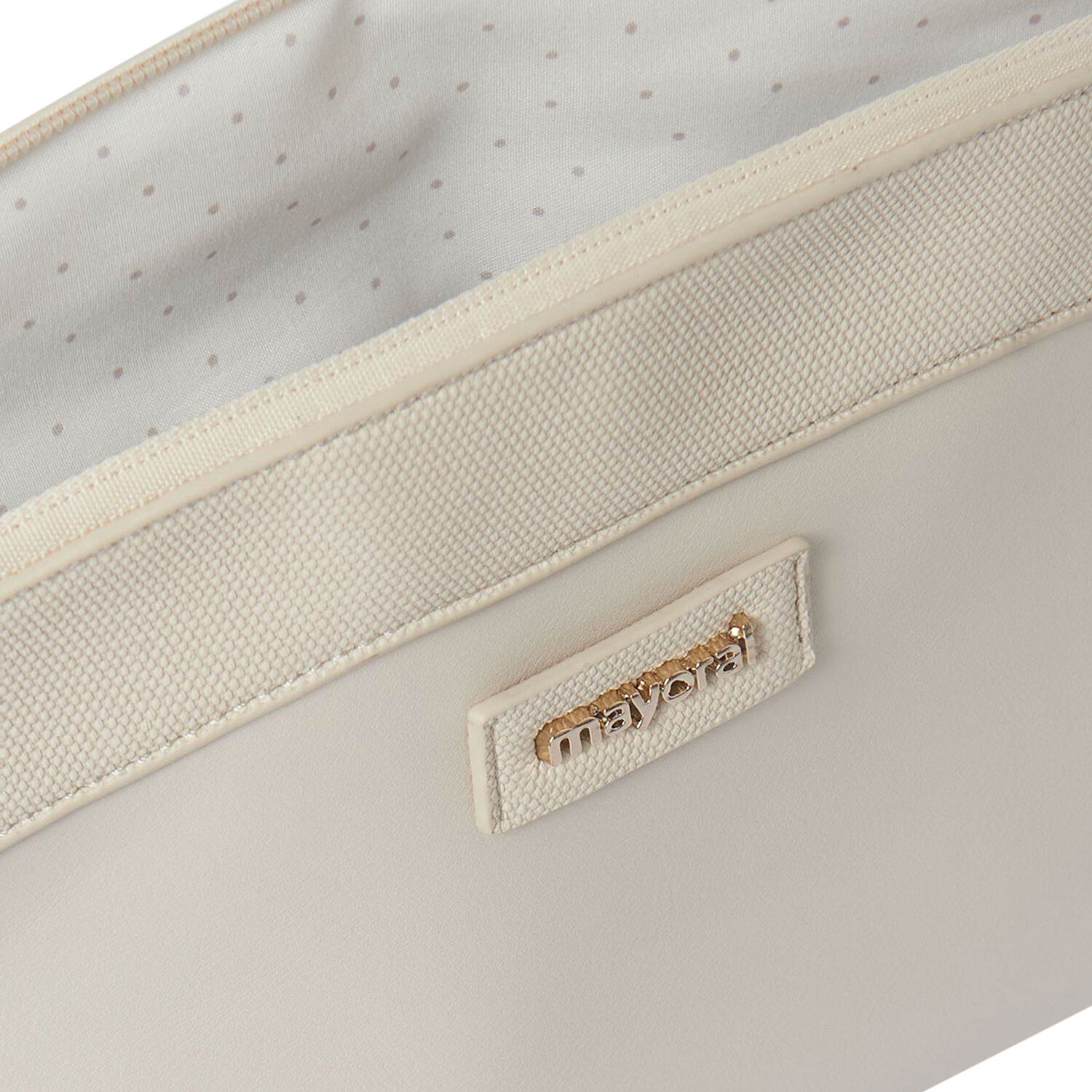 Beige Logo Baby Wash Bag, 1, hi-res