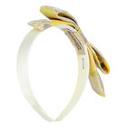 طوق شعر بنات باللون الذهبي والعاجي, 3, hi-res