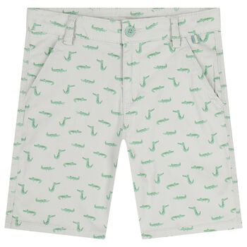 Boys Grey Crocodile Shorts
