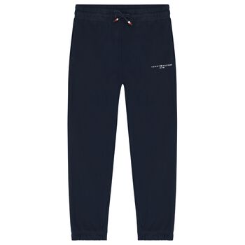 Boys Navy Blue Logo Joggers