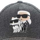 Girls Mini Me Black Ikonik Karl & Choupette Cap, 1, hi-res