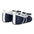 Baby Girls Navy & White Shoes, 1, hi-res