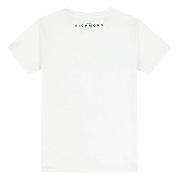 Girls White Embellished T-Shirt