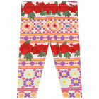 Girls White, Pink & Red Logo Leggings Set, 1, hi-res