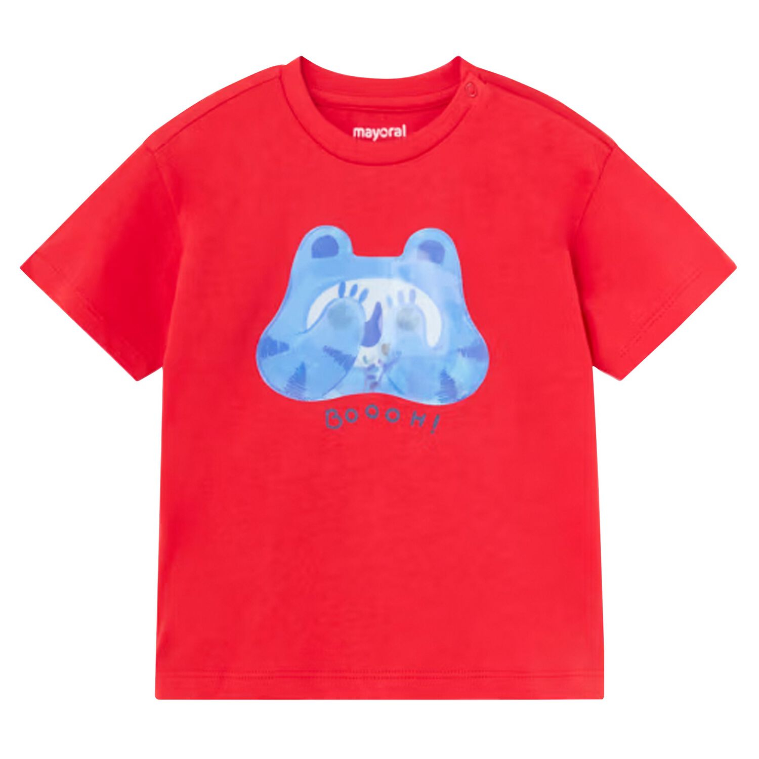 Younger Boys Red Monster T-Shirt, 1, hi-res image number null