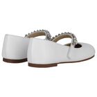 حذاء بالرينا للبنات مزين باللون الابيض , 1, hi-res