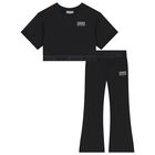 طقم ليجنز بشعار باللون الأسود للبنات, 2, hi-res