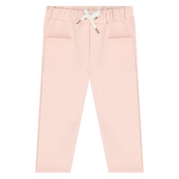 Younger Girls Pink Logo Joggers