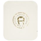 Ivory & Gold Logo Baby Blanket, 1, hi-res