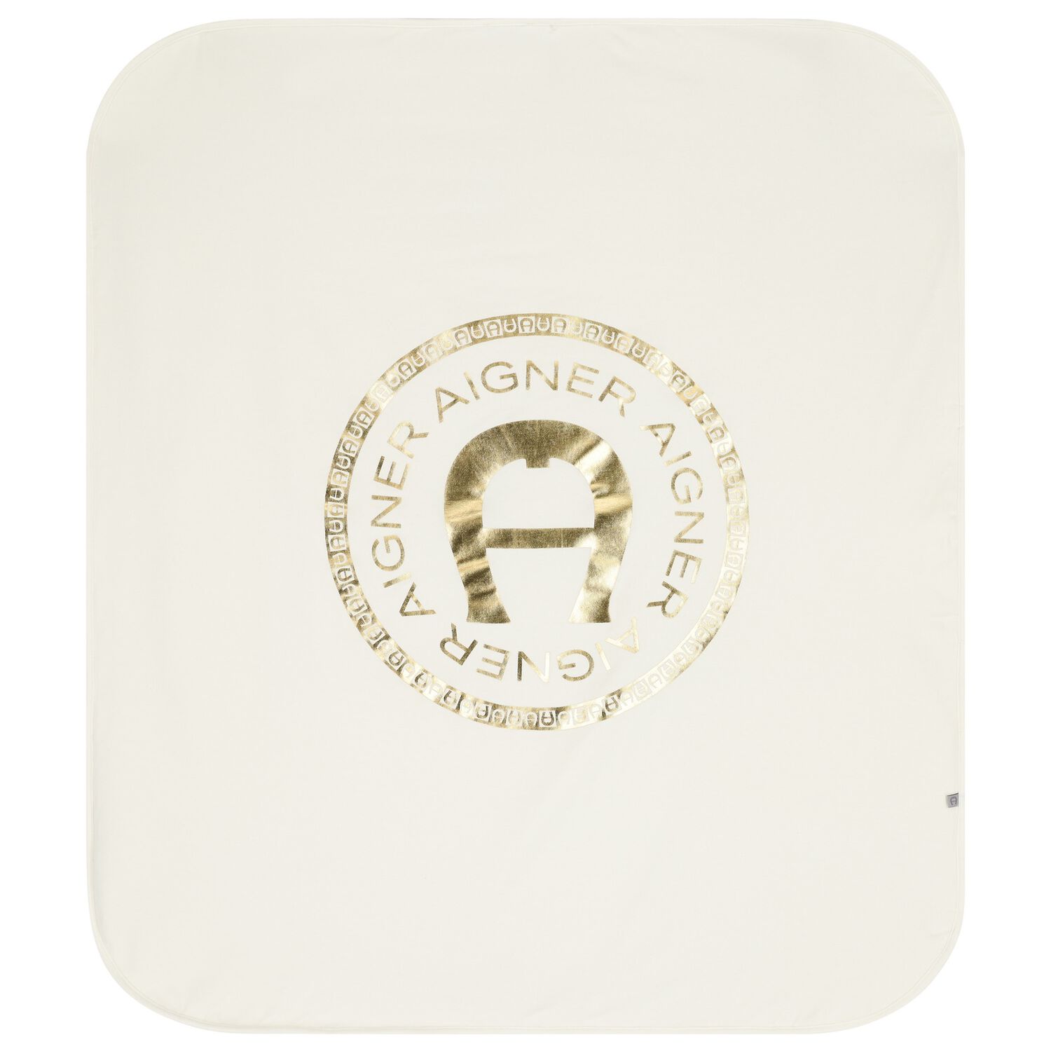 Ivory & Gold Logo Baby Blanket, 1, hi-res image number null