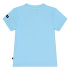 Younger Boys Blue Logo T-Shirt, 2, hi-res